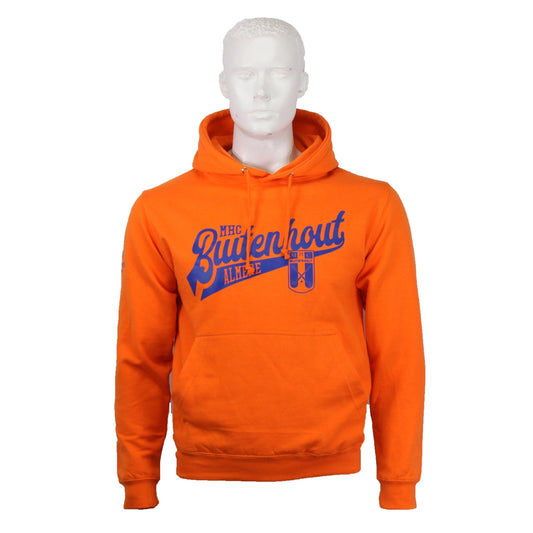 Gepersonaliseerde oranje Buitenhout hoodie