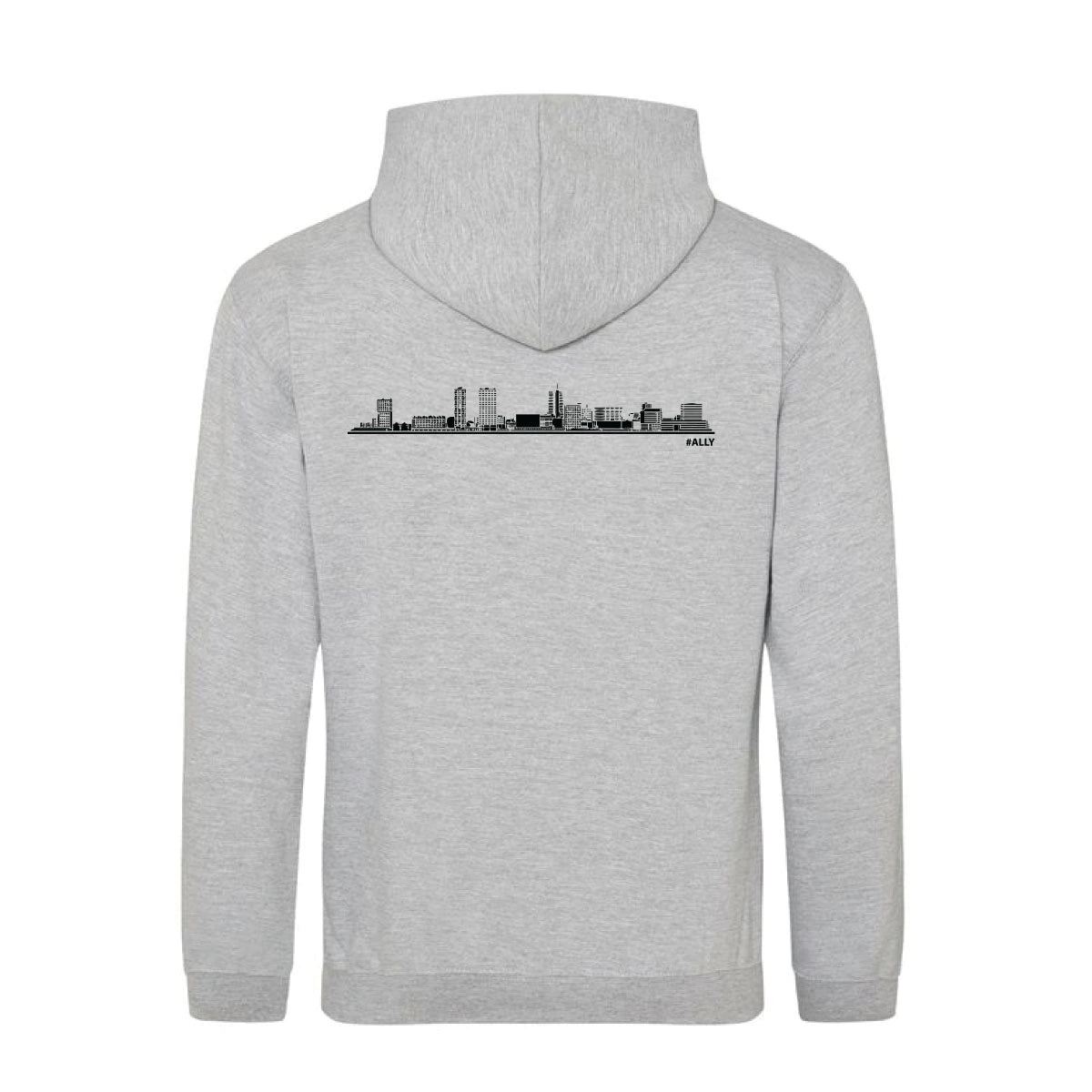 Grijze Almere - Buitenhout hoodie